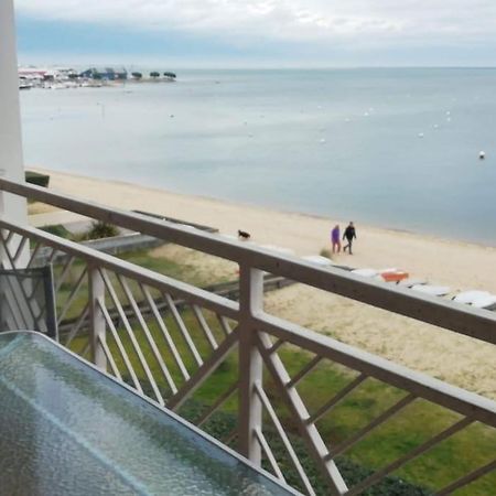 T2 1ère ligne loggia vue mer 180 ° parking Arcachon Extérieur photo